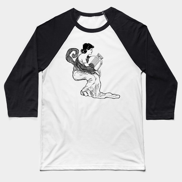 HARPA GIRL Baseball T-Shirt by ZyDesign